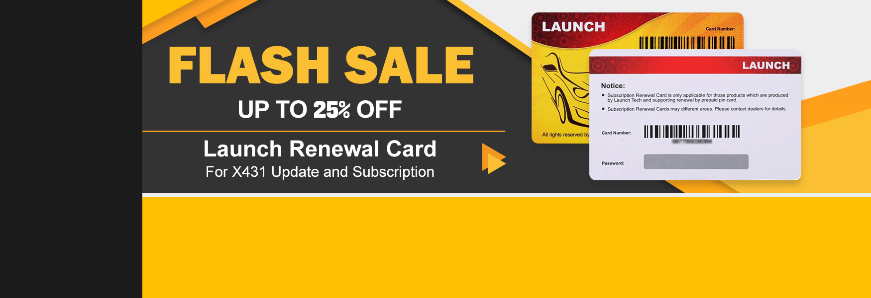 Launch Renewal Card On Sales