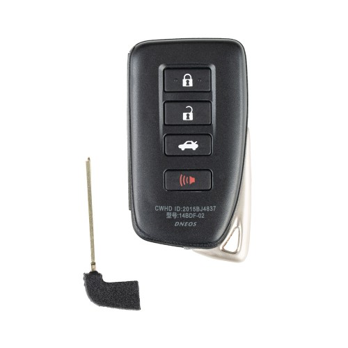 Xhorse VVDI Toyota Lexus XM Smart Key Shell 1626 Type 4 Buttons with logo 5pcs/lot
