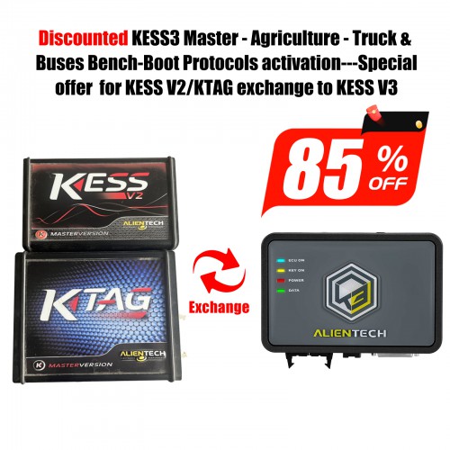 Discounted KESS3 Master - Agriculture - Truck & Buses Bench-Boot Protocols Activation Special Offer for KESSV2/KTAG Exchange to KESS V3