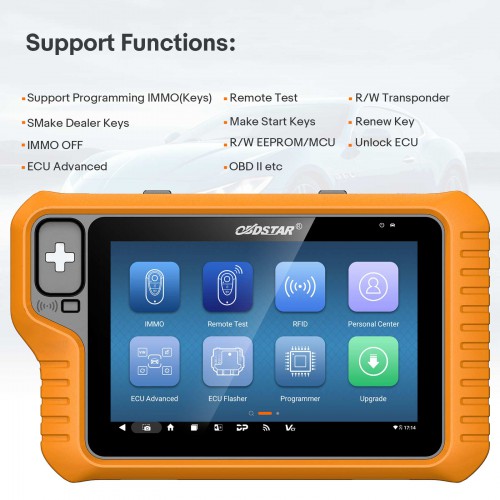 OBDSTAR X300 Classic G3 A1+A2 IMMO Key Programmer with ECU TCU Clone Software License Support Same ECM TCM Body Flasher Function as DC706