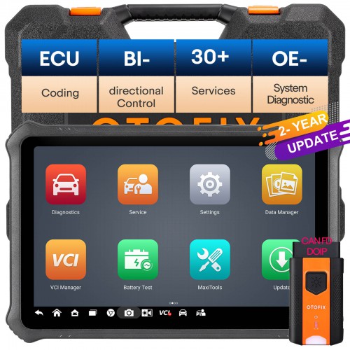 2024 OTOFIX D1 PROS Android 11.0 Car Diagnostic Tool Support ECU Coding, 40+ Service, Full System, FCA AutoAuth Updated of D1 Pro