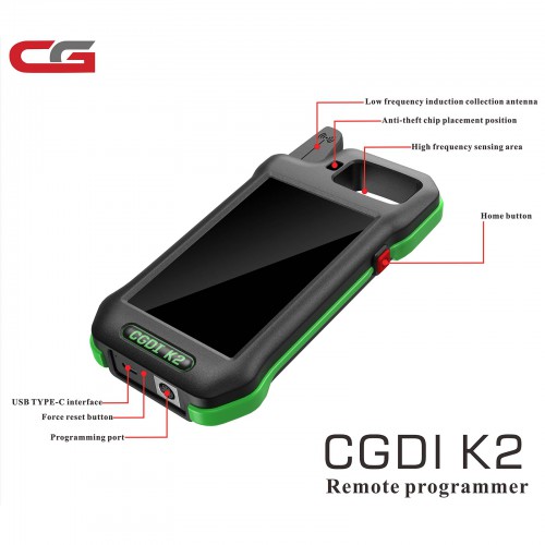 2024 Newest CGDI K2 Professional Multi-functional Smart Locksmith Key Tool Remote Generator Supports 96 Bit ID48 Copy No Need Tokens