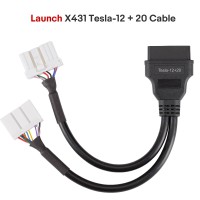 Launch X431 Tesla 12 + 20 Connector Car OBD2 20 Pin Detection Adapter Diagnostic Cable For Tesla Model X/S
