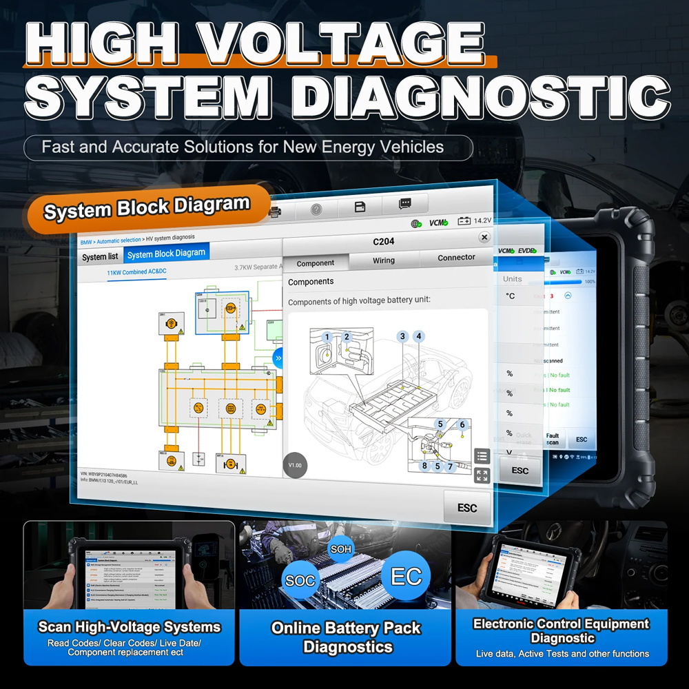 Autel MaxiSys Ultra EV High Voltage System Diagnosis