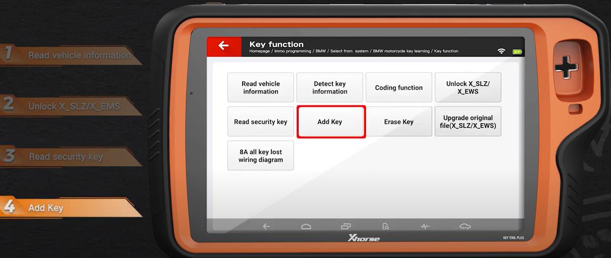 VVDI Key Tool Plus BMW Motorcycle Key Learning Guide 11